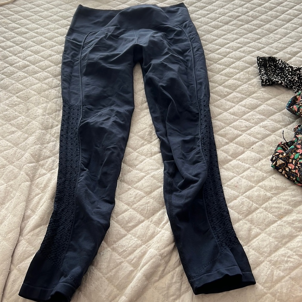 Fabletics 7/8 leggings with detail down sides of calf
